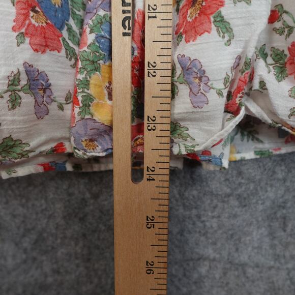 Ralph Lauren Dress Girls 10 Floral Ruffle Mini Flutter Sleeve - Picture 6 of 8